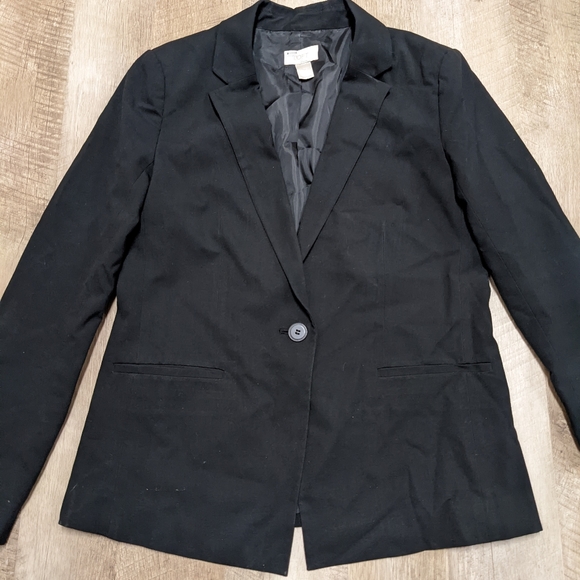 Loft Black Blazer Jacket - Picture 2 of 9